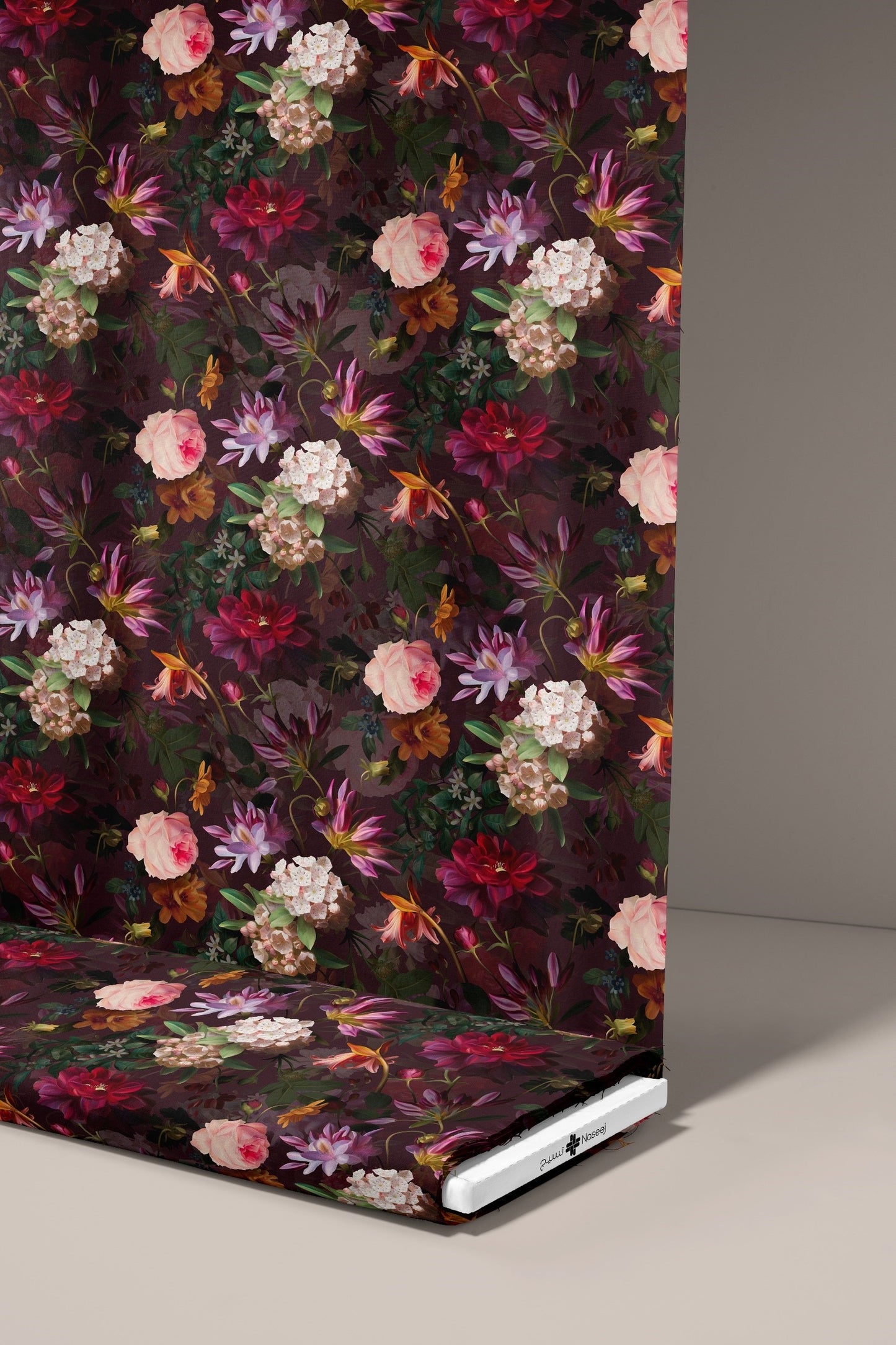 Floral Nighy in Maroon