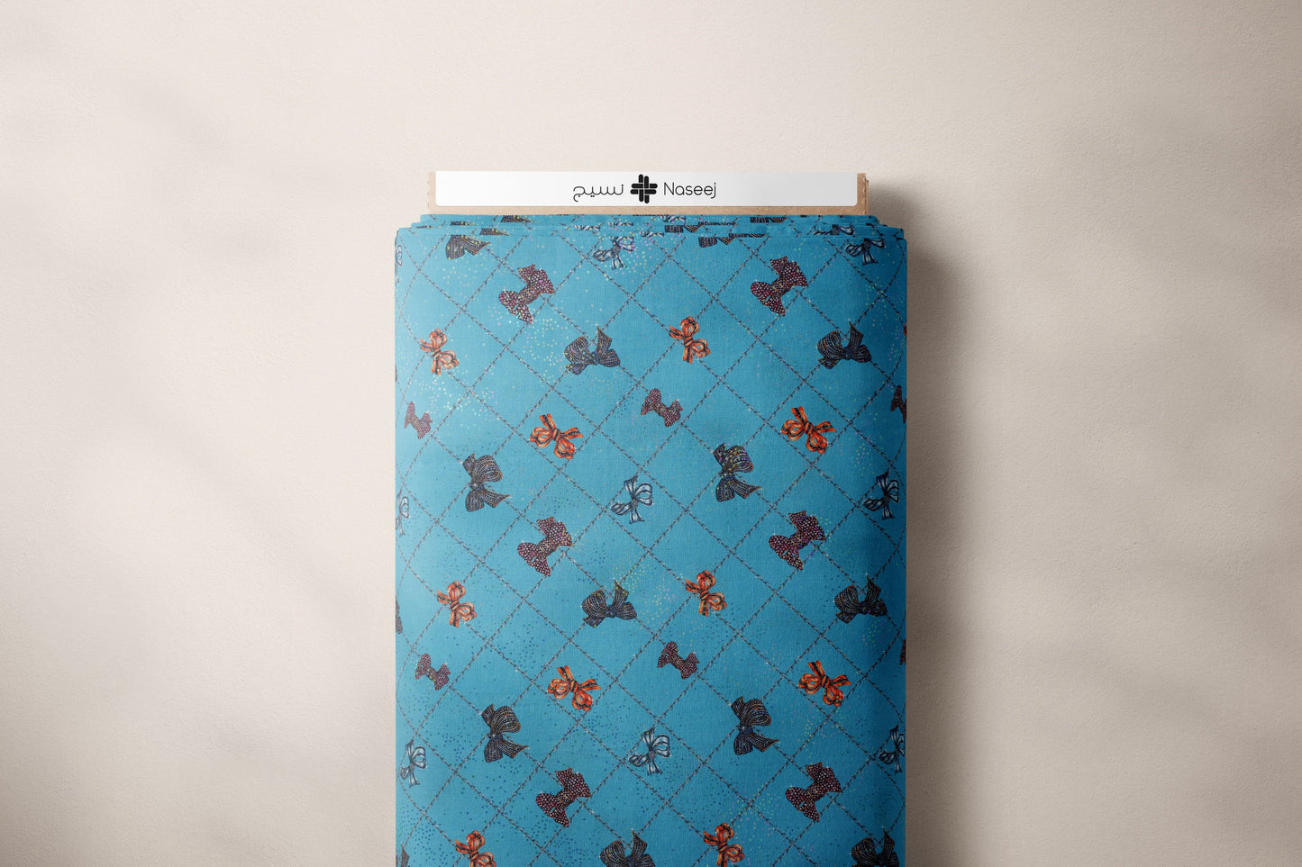 Glitter Bow Jewelry Chains in Turquoise