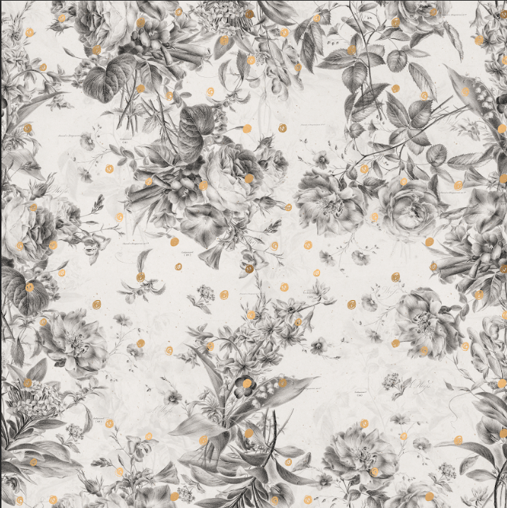 Grey-Scale Gold dotted