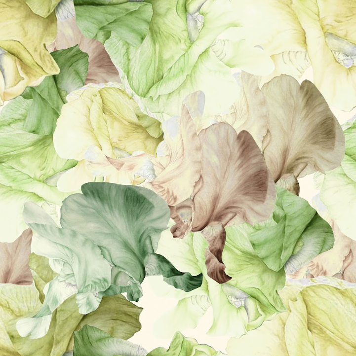 Rose Petals in Green