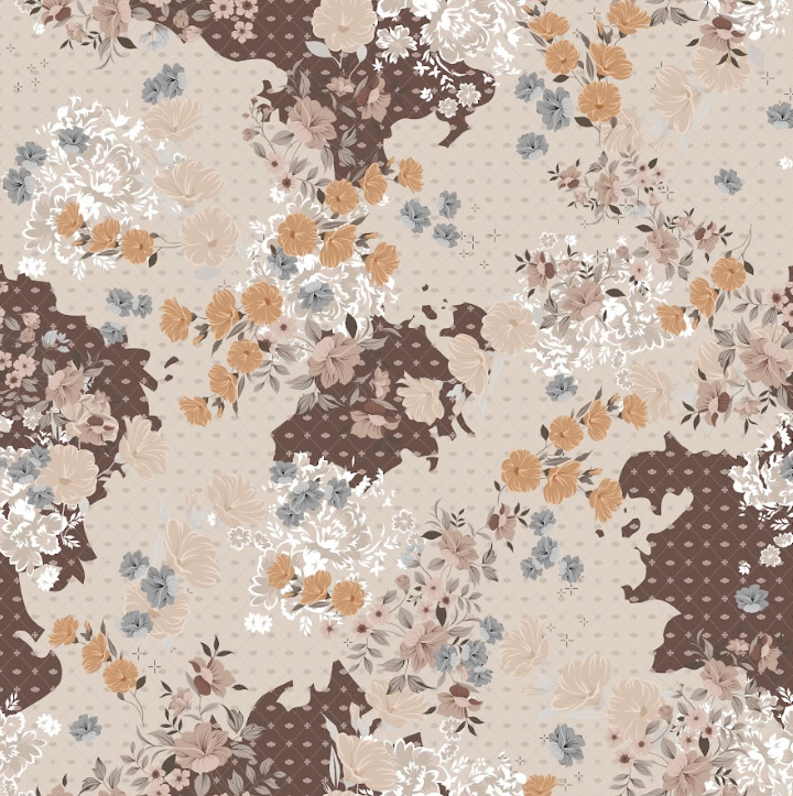Floral Brown Patches
