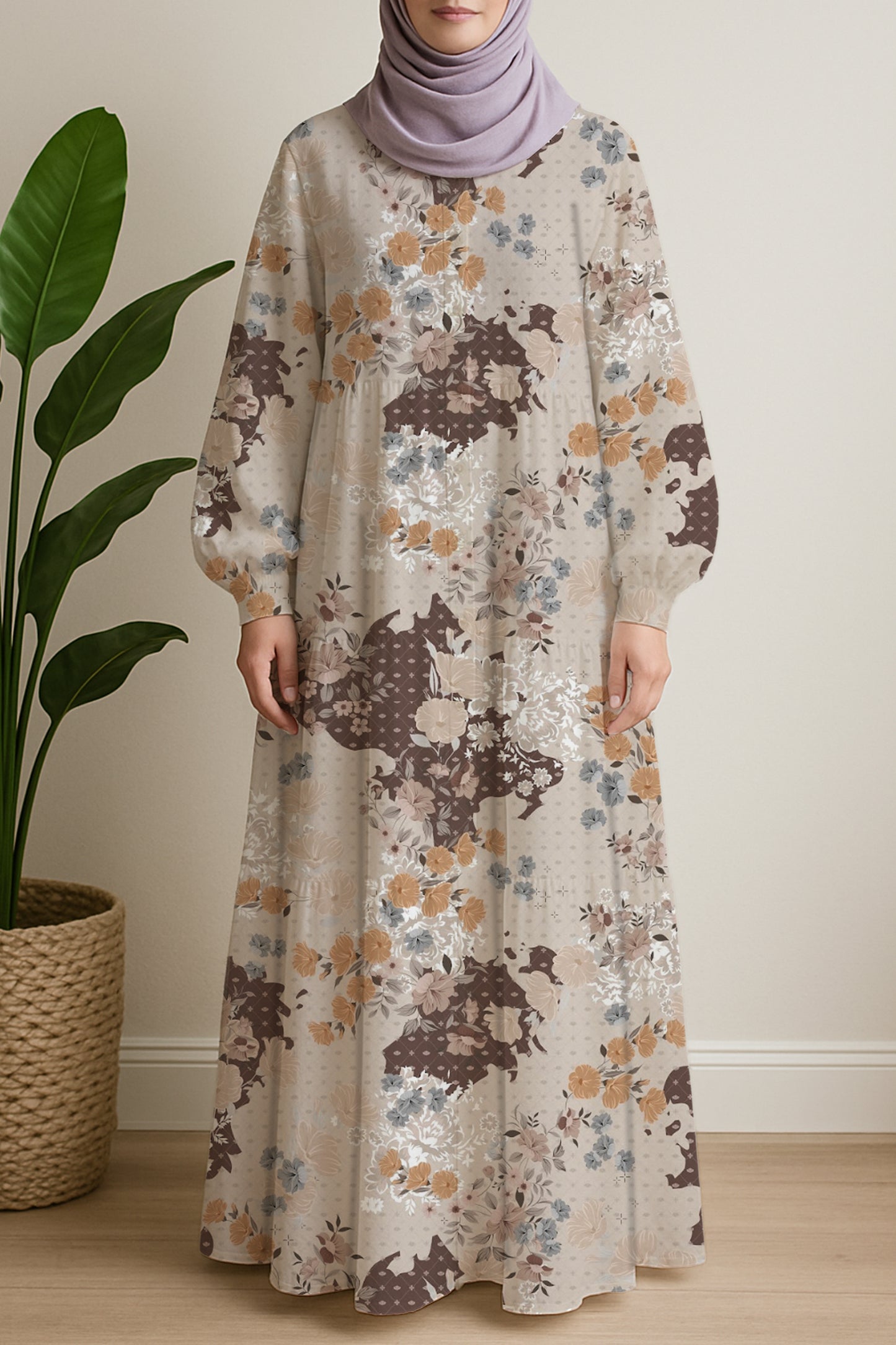 Floral Brown Patches