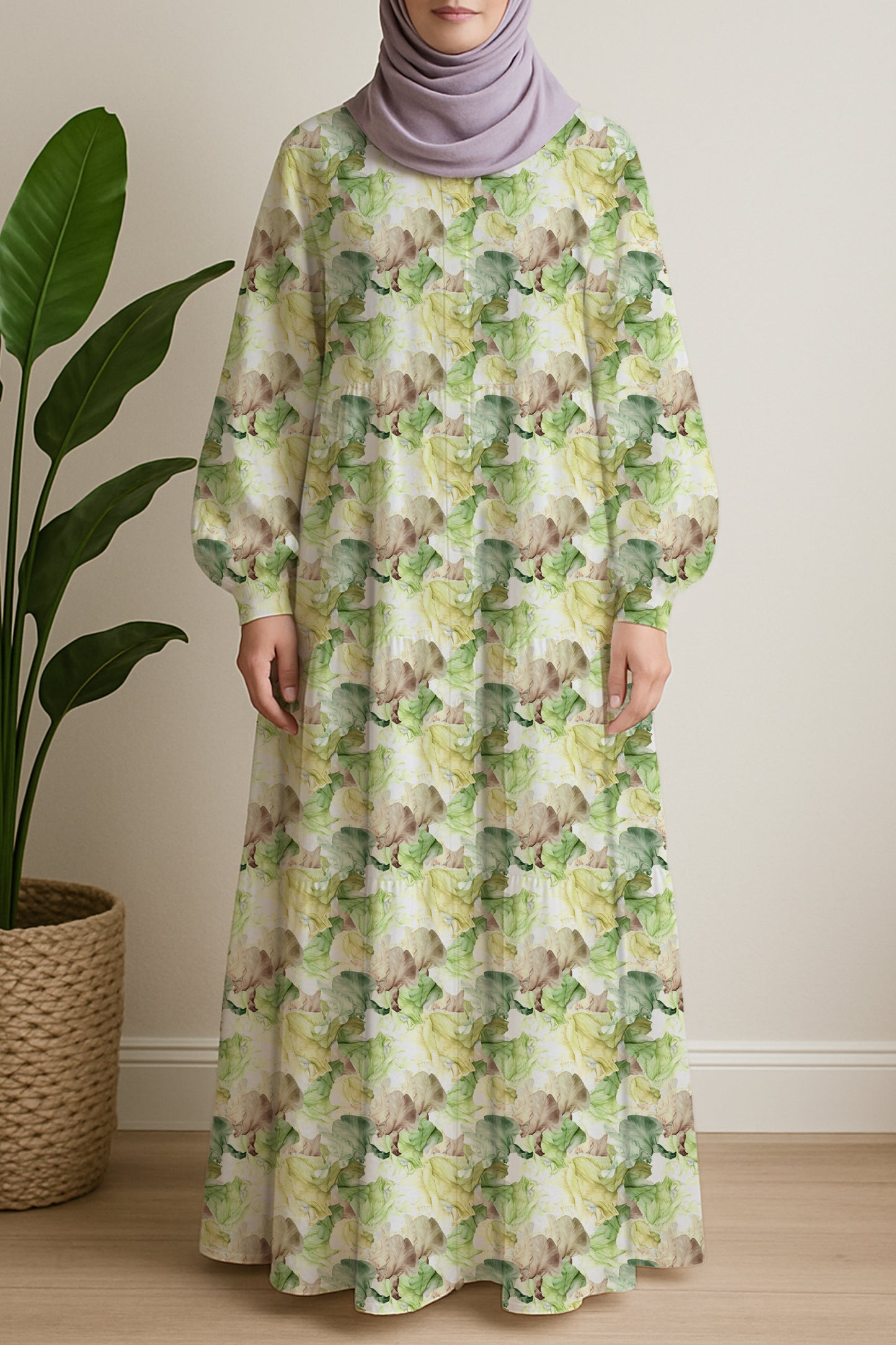 Rose Petals in Green