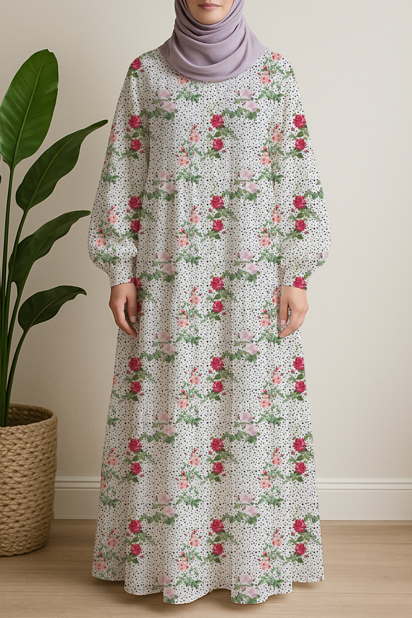 Vintage Rose Polka