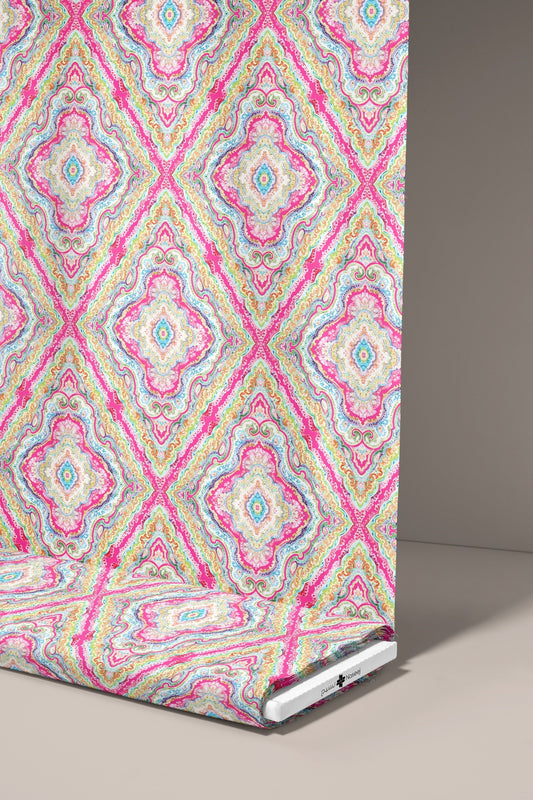 Ethnic Diamonds in pink