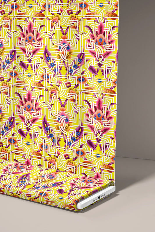 Turkish Geometric Floral in yellow