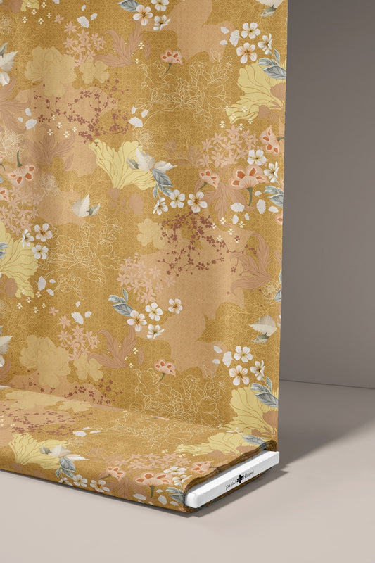 Golden Geometric Flowers