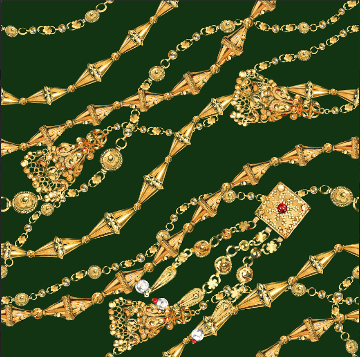 Traditional Emirati Gold in Green