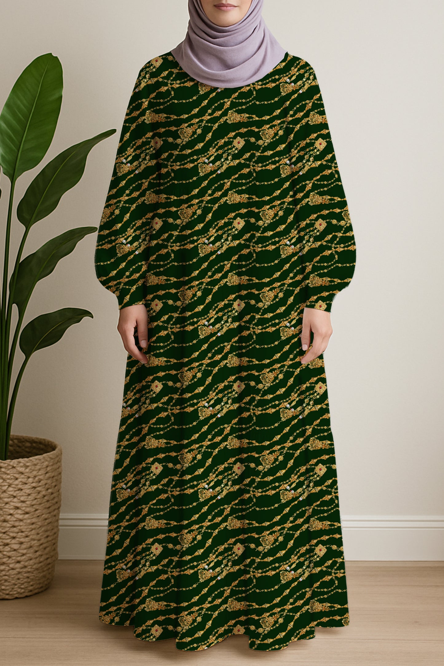 Traditional Emirati Gold in Green