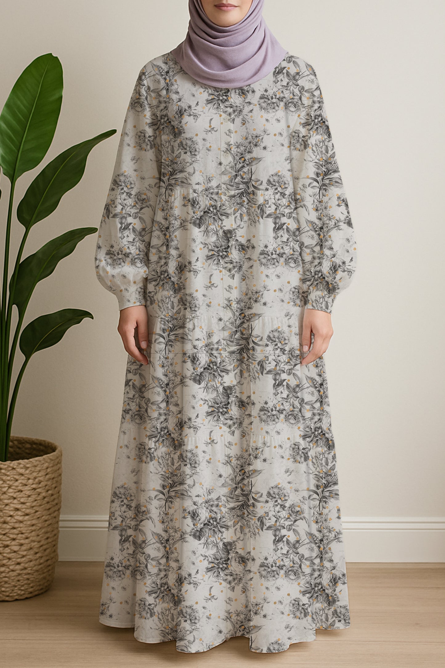 Grey-Scale Gold dotted